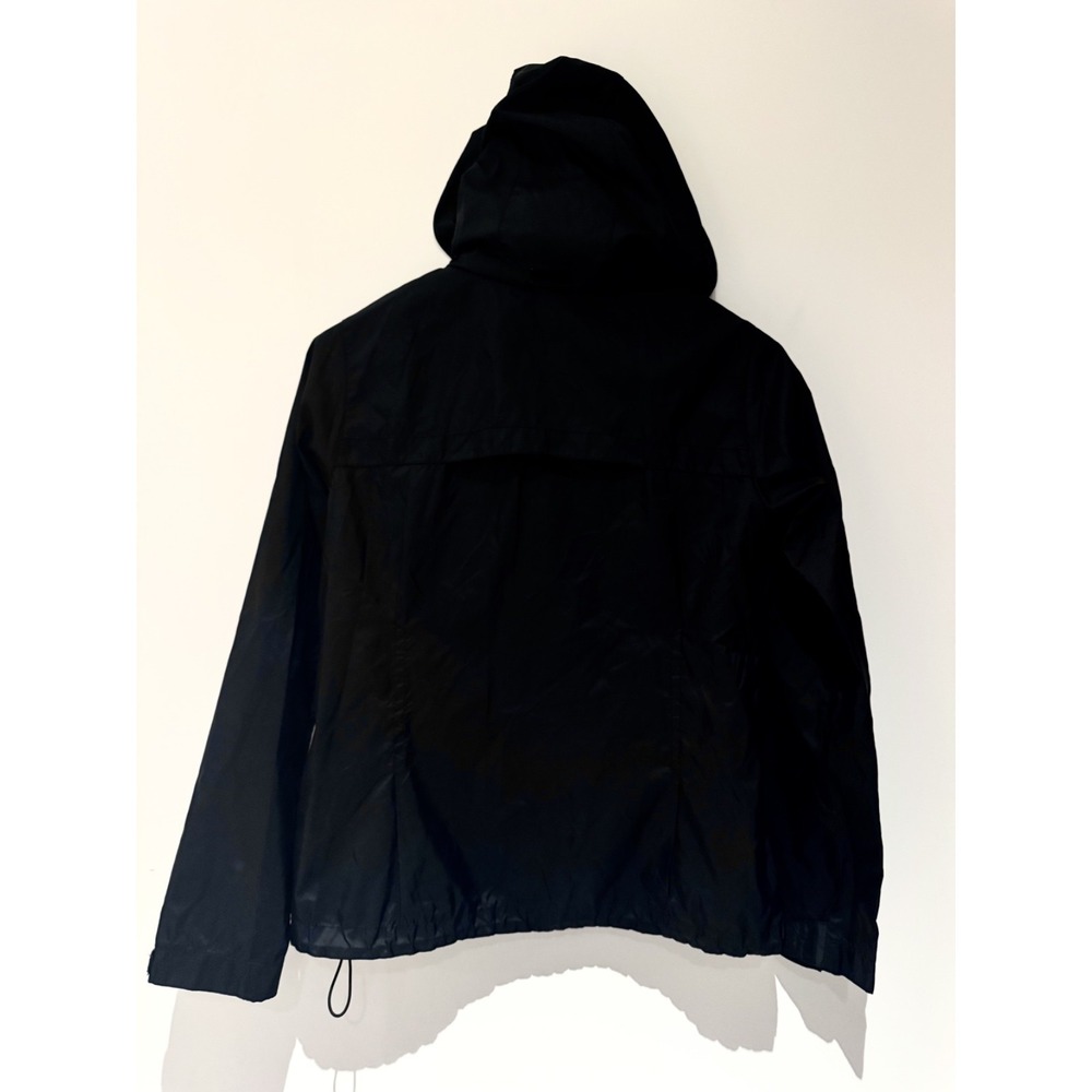 Columbia Women's Sz Medium Black Zip Up Hooded Rain Coat - Picture 4 of 4